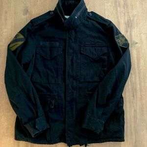 Rare Ralph Lauren Polo Denim & Supply M65 black field jacket size Large